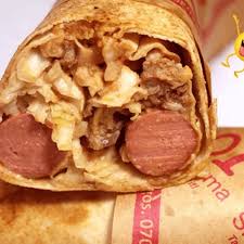 Chicken shawarma with two Hot dog 
